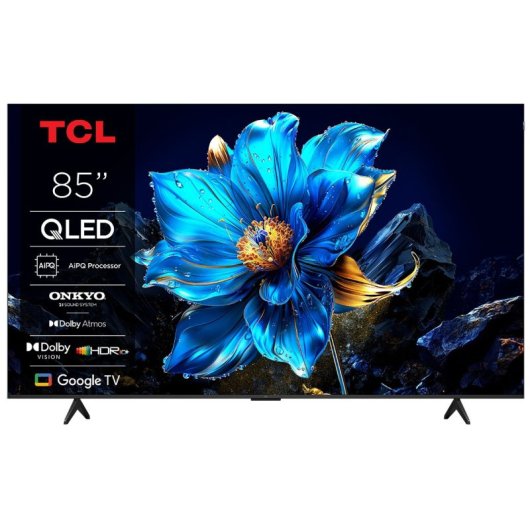 TV TCL QLED P79K 85" 4K Smart TV Google TV Métallique