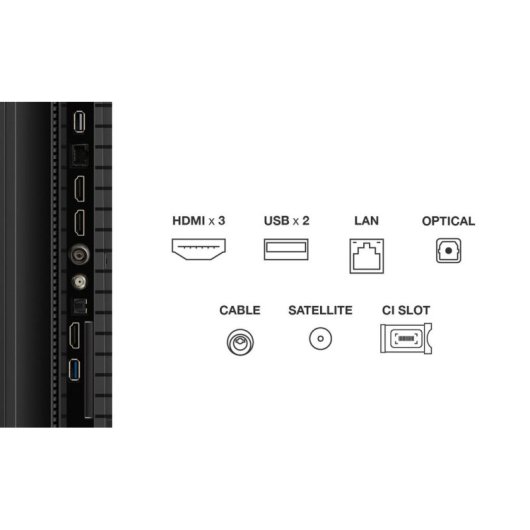 TV TCL QLED P79K 85" 4K Smart TV Google TV Métallique