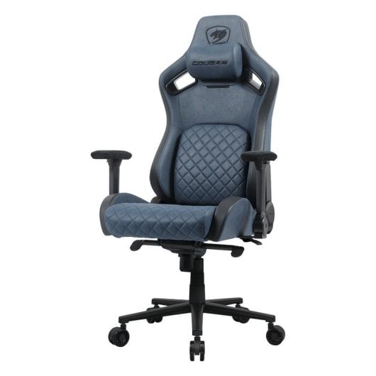 Chaise gaming Cougar DEFENSOR S ergonomique tissu bleu noir 150 kg 4D
