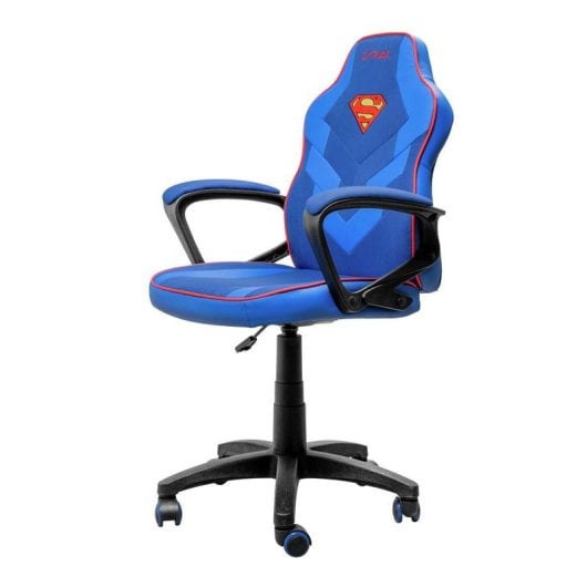 Gaming-Stuhl Trust GXT 703SM Revvo ergonomisch Stoff Blau Rot Schwarz 110 kg