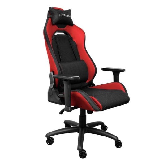 Gaming-Stuhl Trust GXT 714 RUYA ergonomisch Holzstruktur 3D Armlehnen 150 kg schwarz-rot