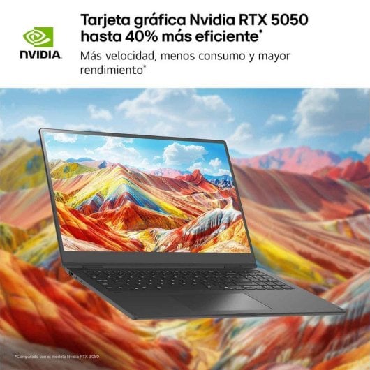 Portátil LG Gram Pro 16Z90TR-E.AD88B 16" Intel Core Ultra 7 255H 32GB 1TB SSD RTX 5050 Windows 11 (16Z90TR-E.AD88B)