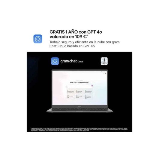 Portátil LG Gram Pro 16Z90TR-E.AD88B 16" Intel Core Ultra 7 255H 32GB 1TB SSD RTX 5050 Windows 11