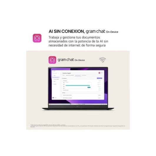 Portátil LG Gram Pro 16Z90TR-E.AD88B 16" Intel Core Ultra 7 255H 32GB 1TB SSD RTX 5050 Windows 11