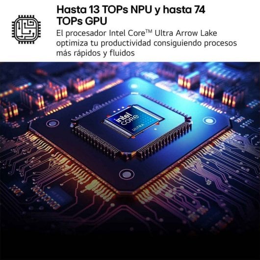 Portátil LG Gram Pro 16Z90TR-E.AD88B 16" Intel Core Ultra 7 255H 32GB 1TB SSD RTX 5050 Windows 11 (16Z90TR-E.AD88B)