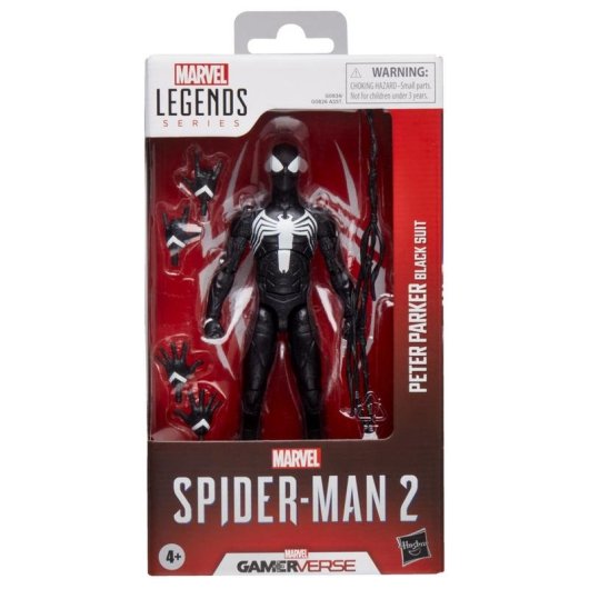 Spielfigur Hasbro Marvel Legends Series Gamerverse Peter Parker Black Suit Mehrfarbig Beweglich