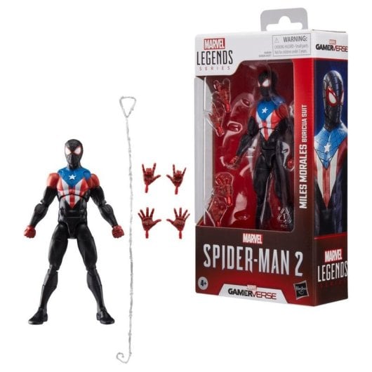 Figur Hasbro Marvel Legends Series Gamerverse Miles Morales Boricua Suit beweglich Multicolour