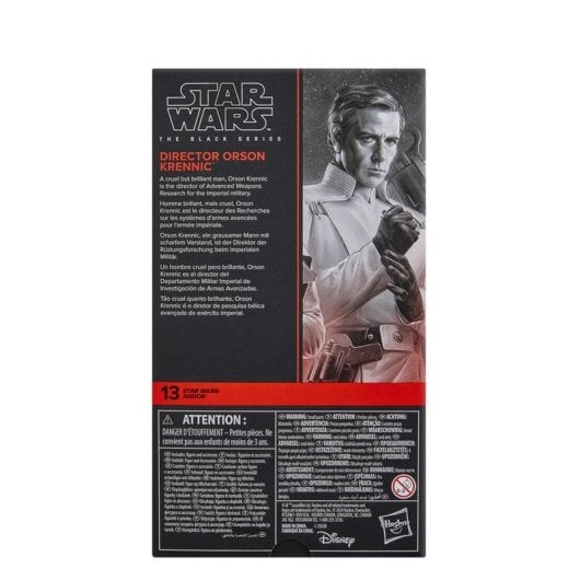 Spielzeugfigur Hasbro Star Wars The Black Series Director Orson Krennic Multicolour 150mm