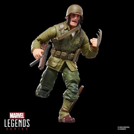Figurine Hasbro Marvel Legends Series Wolverine WWII Logan articulation 20 points