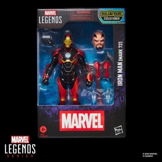 Figura giocattolo Hasbro Marvel Legends Series Iron Man Mark 72 20 punti articolazione