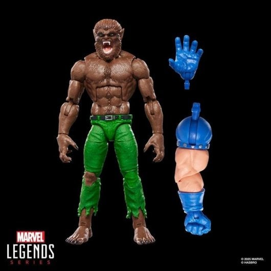 Actionfigur Hasbro Marvel Legends Series Werewolf By Night 20 Gelenkpunkte Fensterbox