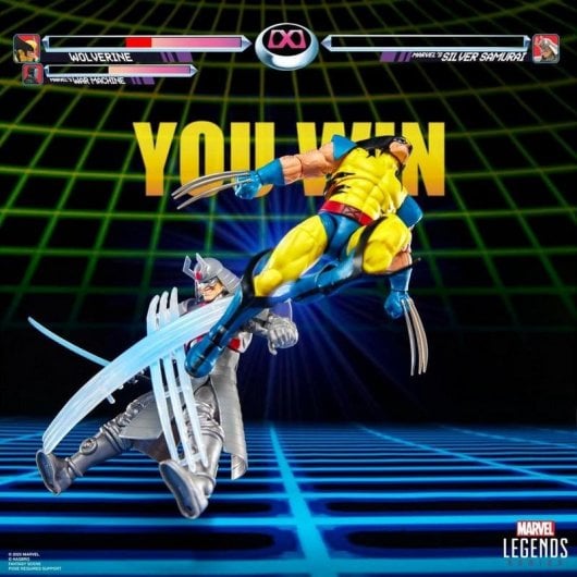Figurenset Hasbro Marvel Legends Series Gamerverse Wolverine vs Silver Samurai bewegliche Teile