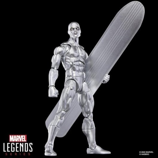 Actionfigur Hasbro Marvel Legends Series Silver Surfer Silber 20 Bewegungspunkte