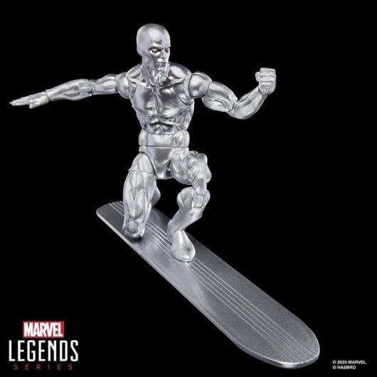Actionfigur Hasbro Marvel Legends Series Silver Surfer Silber 20 Bewegungspunkte