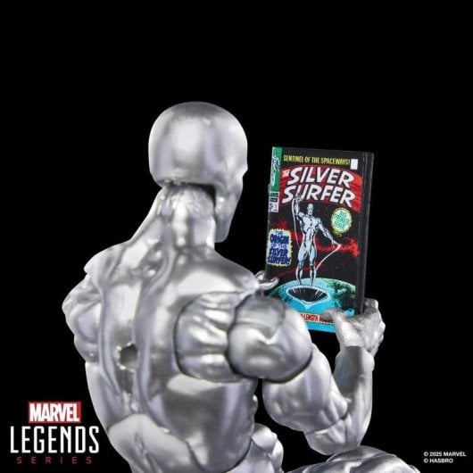 Actionfigur Hasbro Marvel Legends Series Silver Surfer Silber 20 Bewegungspunkte