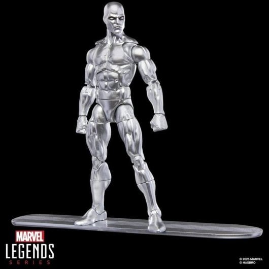 Actionfigur Hasbro Marvel Legends Series Silver Surfer Silber 20 Bewegungspunkte