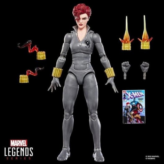Figura de acción Hasbro Marvel Legends Black Widow Multicolor articulada