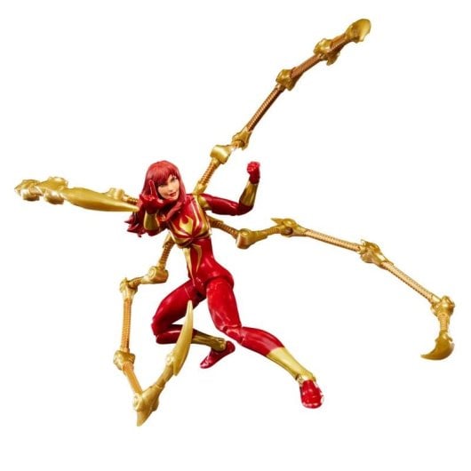 Figurine Hasbro Marvel Legends Mary Jane Watson Iron Spider articulée or rouge