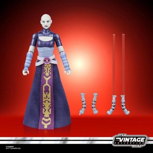 Figur Hasbro Star Wars The Vintage Collection Asajj Ventress Multicolor Bewegliche Teile