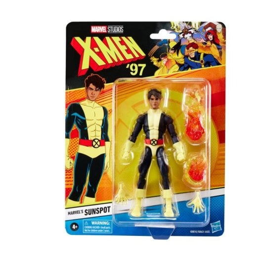 Sammelfigur Hasbro Marvel Legends Sunspot X-Men 20 Gelenkpunkte 15 cm Mulitcolor