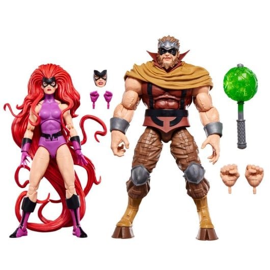 Figura Hasbro Marvel Legends Inhumans Medusa y Gorgon Multicolor articuladas