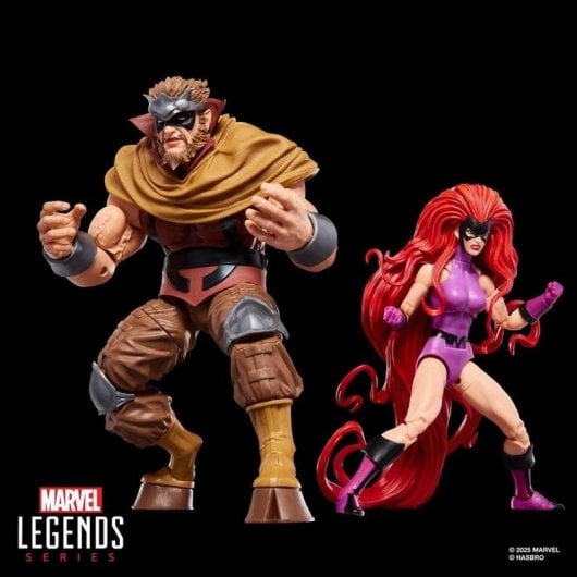 Figura Hasbro Marvel Legends Inhumans Medusa y Gorgon Multicolor articuladas