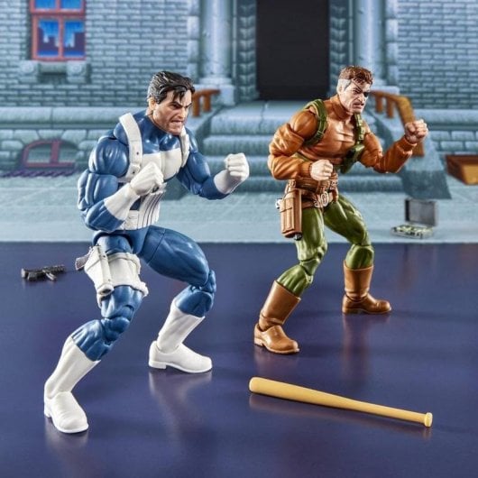 Figura Hasbro Marvel Legends Gamerverse Punisher y Nick Fury articuladas multicolor
