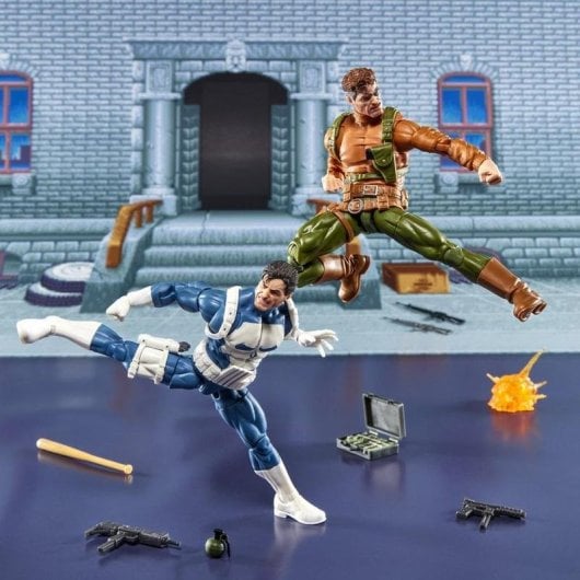 Figura Hasbro Marvel Legends Gamerverse Punisher y Nick Fury articuladas multicolor
