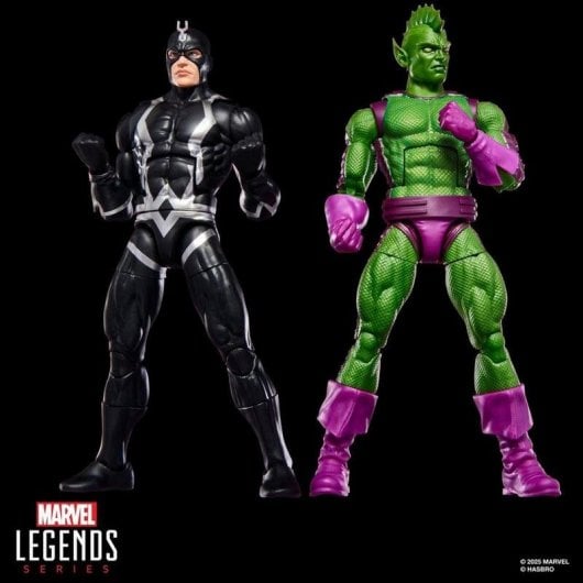 Figura de juguete Hasbro Marvel Legends Black Bolt y Triton articuladas multicolor