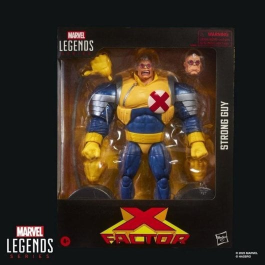 Spielfigur Hasbro Marvel Legends Series X-Factor Strong Guy bewegliche Gelenke Multicolor