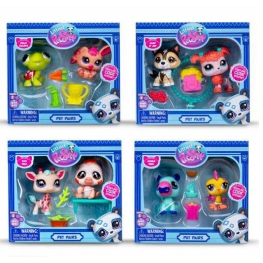 Spielfigur BANDAI NAMCO Littlest Pet Shop Pack 2 Figuren mit Zubehör