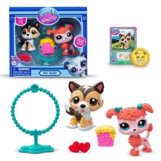 Spielfigur BANDAI NAMCO Littlest Pet Shop Pack 2 Figuren mit Zubehör