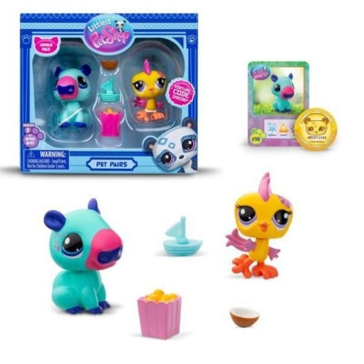 Spielfigur BANDAI NAMCO Littlest Pet Shop Pack 2 Figuren mit Zubehör
