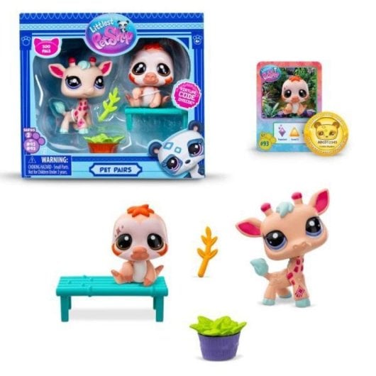 Spielfigur BANDAI NAMCO Littlest Pet Shop Pack 2 Figuren mit Zubehör