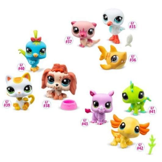 Figurenset Bandai Littlest Pet Shop Pack De 3 Mascotas, Zubehör, 3 Figuren