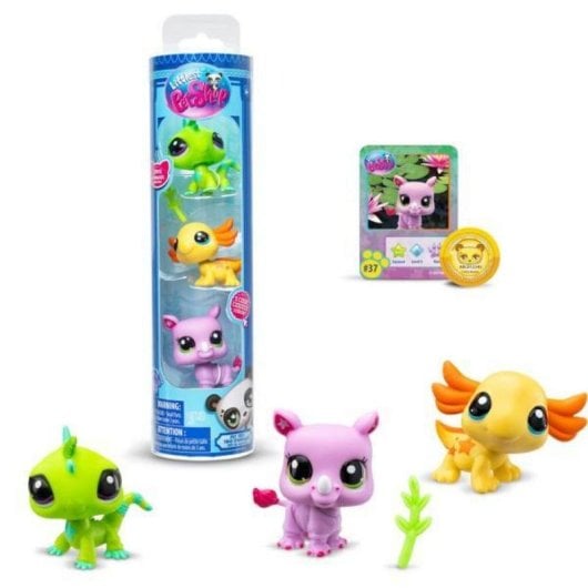 Figurenset Bandai Littlest Pet Shop Pack De 3 Mascotas, Zubehör, 3 Figuren