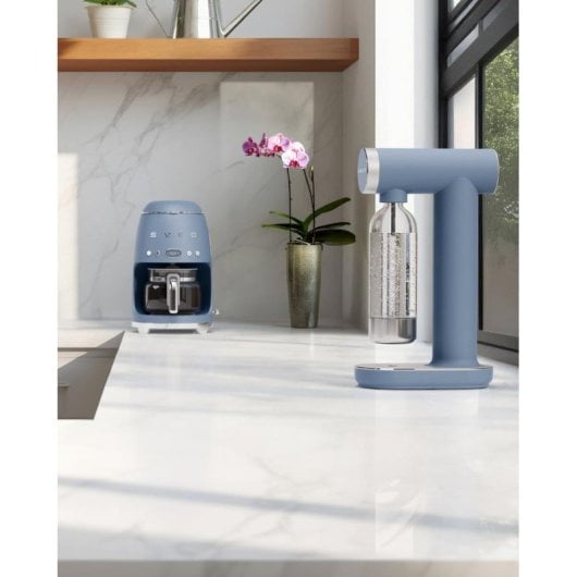 Cafetera filtre Smeg DCF02SBMEU 1,4L 1050W Storm Blue LED minuterie fonction maintien au chaud
