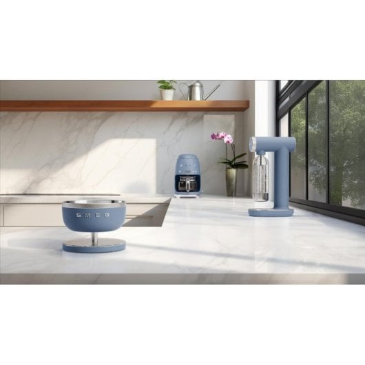 Cafetera filtre Smeg DCF02SBMEU 1,4L 1050W Storm Blue LED minuterie fonction maintien au chaud