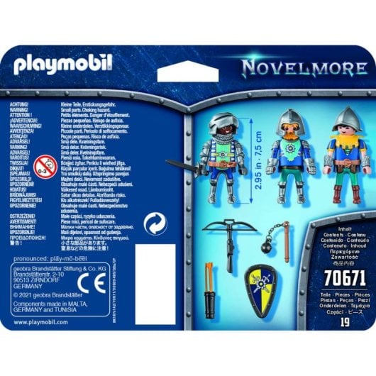 Figurine Playmobil Novelmore 70671 multicolore set 3 personnages