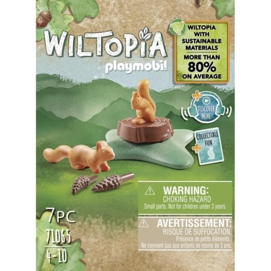 Figurine Playmobil Wiltopia 71065 Écureuil Set Animaux Multicolore 7 pièces