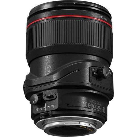 Objectif Canon TS-E 50mm f/2.8L Macro Monture EF Parasol Inclus Noir Rouge