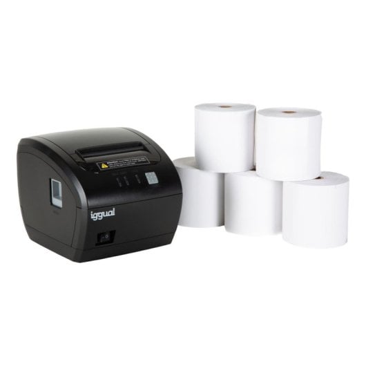 Thermodrucker USB Ethernet iggual TP7001 mit automatischem Cutter und 5 Rollen