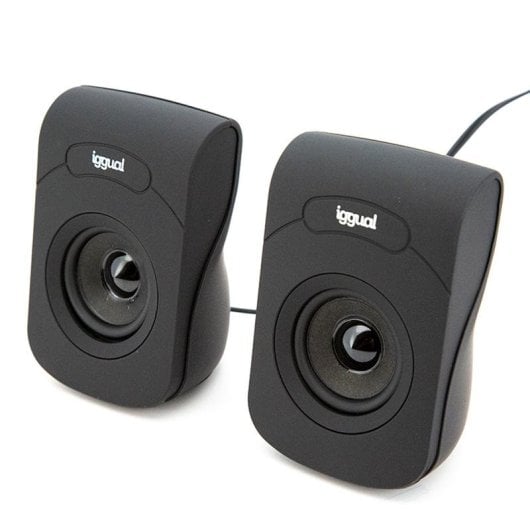 Altavoces iggual 2.0 cablati USB 6W controllo volume integrato