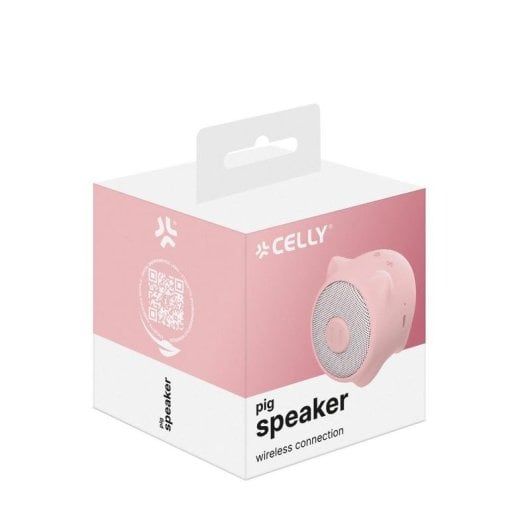 Altoparlanti Celly Party Wireless 3W Rosa con USB-C e design animale