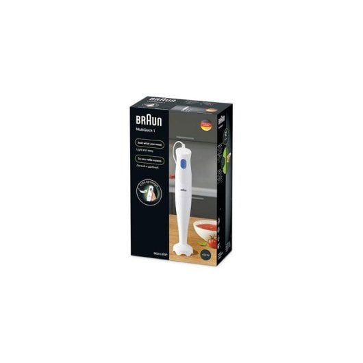 Batidora Braun MQ10.000P Blanca 450W Plástico Higiénica Compacta