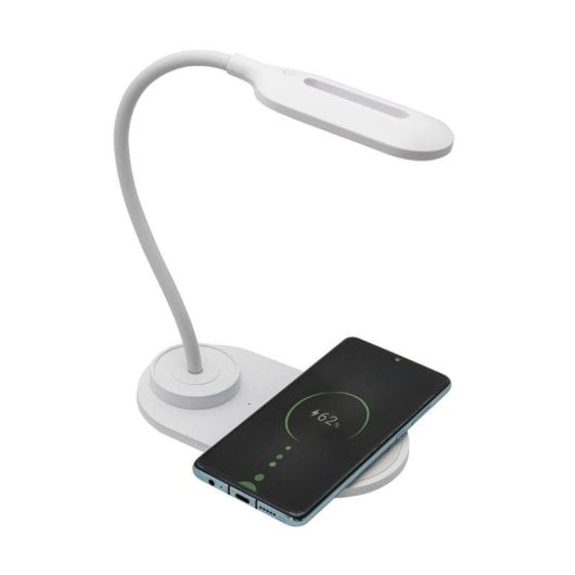 Tischlampe Denver Electronics LQI-55 LED Weiß Touch 1,5 W Wireless Charger