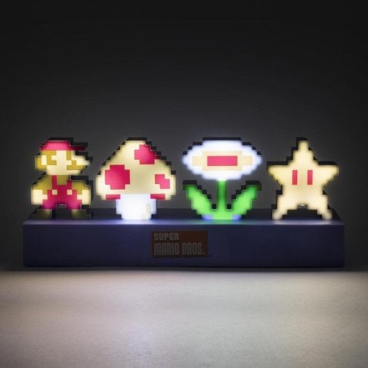 Lampe de table Paladone Super Mario Bros Icons Light multicolore 300 mm