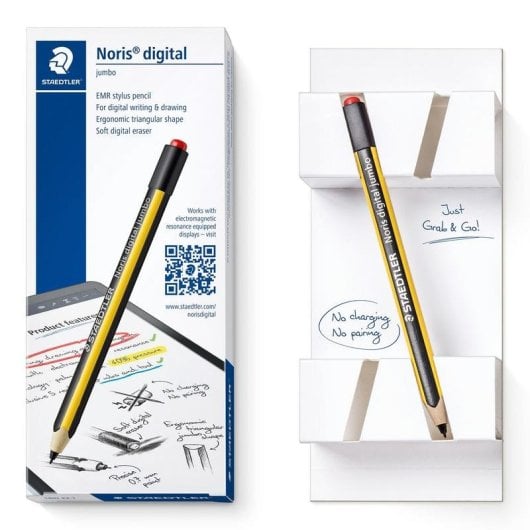 Lápis digital Staedtler 180J 22-1 Preto Amarelo compatível c/ tablet gráfica
