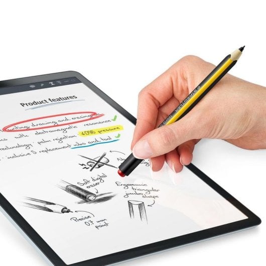 Lápis digital Staedtler 180J 22-1 Preto Amarelo compatível c/ tablet gráfica