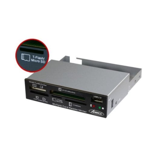 Lecteur de cartes Advanced CR-10INT USB 2.0 3.5" Noir Métallique